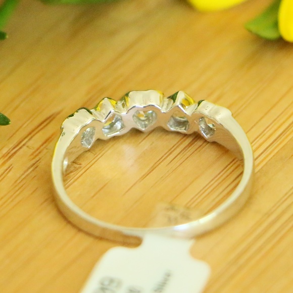 925 Sterling silver heart cz rings 4 @ teresatatum - Picture 5 of 6